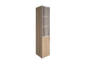 Шкаф узкий со стеклом в алюм. раме_LT-SU 1.2R