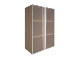 Шкаф средний со стеклом в алюм. раме_LT-ST 2.4R