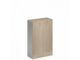 Шкаф 140 с деревянными дверями_FLS322_Коллекция Flash_ДУБ