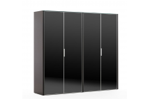 GALA ШКАФ ДЛЯ БУМАГ С ГАРДЕРОБОМ_ELLIB041 BLACK