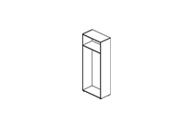 Каркас шкафа L80 H195_151 7210/01_Extra Long_белый