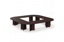 LEGNO СТОЛ ПЕРЕГОВОРОВ 416Х416 ПАЛИСАНДР_LEGNO Conference table 416x416 PL_2