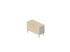 DADO Греденция L100, 2 дерев. двери_DADO 2 doors LIGHT O...