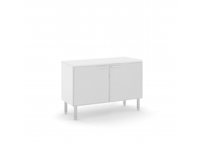 TETTO ГРЕДЕНЦИЯ БЕЛАЯ L100 СТЕКЛЯННЫЕ ДВЕРИ И КАРКАС_TETTO 2 glass doors, top WHITE, carcass WHITE