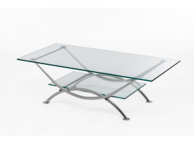 ARCO Стол кофейный_ARCO clear glass_прозрачное стекло
