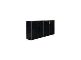 GALA Шкаф низкий 4 двери_ELCRE027 BLACK_Sirius_венге