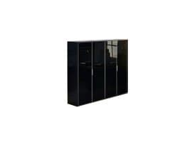 GALA Шкаф для бумаг+гардероб_ELLIB041 BLACK