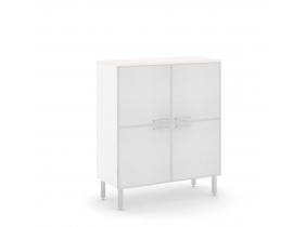 TETTO ШКАФ БЕЛЫЙ 4 СТЕКЛЯННЫЕ ДВЕРИ И ТОП_TETTO H.121 glass doors, top WHITE
