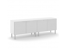 TETTO ГРЕДЕНЦИЯ БЕЛАЯ L200 СТЕКЛЯННЫЕ ДВЕРИ И КАРКАС_TETTO L.200 4 glass doors,TOP WHITE, cacass WHITE