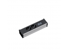 CONI 2+2XRJ45+ РАМКА+БЛОК СЕРЫЙ_CONIсерый2+2Cat5e+кабель