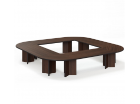 LEGNO СТОЛ ПЕРЕГОВОРОВ 416Х416 ОРЕХ_LEGNO Conference table 416x416 WA
