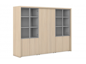 Композиция шкаф комбинированный и гардероб с декоративной обвязкой (под заказ)_JR518