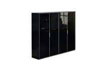 GALA Шкаф для бумаг+гардероб_ELLIB041 BLACK