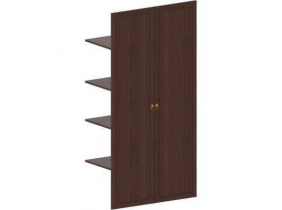Наполнение двухстворчатого шкафа с деревянными дверьми и вешалкой Washington_29552